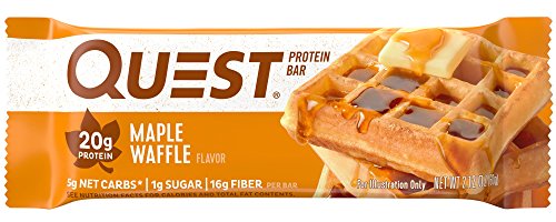 Quest Nutrition Protein Bar, Maple Waffle (Pack of 12)