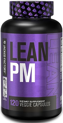 Lean PM Night Time Body Support and Sleep Aid Supplement - Sleep Support and Body Recomposition for Men and Women - 120 Veggie Capsules