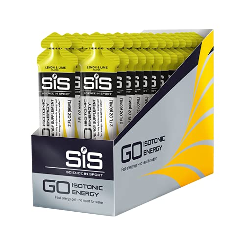 SCIENCE IN SPORT Isotonic Energy Gels, 22g Fast Acting Carbohydrates, Performance & Endurance Sport Nutrition for Athletes, Energy Gels for Running, Cycling, Triathlon, Lemon & Lime - 2 oz - 30 Pack