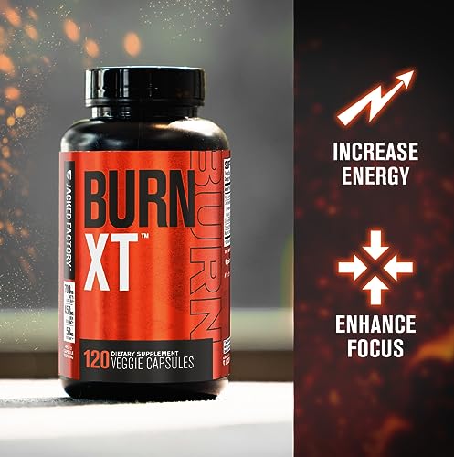 Burn-XT for Men & Women - Improve Focus & Increase Energy - Premium Acetyl L-Carnitine, Green Tea Extract, Capsimax Cayenne Pepper, & More - 120 Natural Veggie Pills