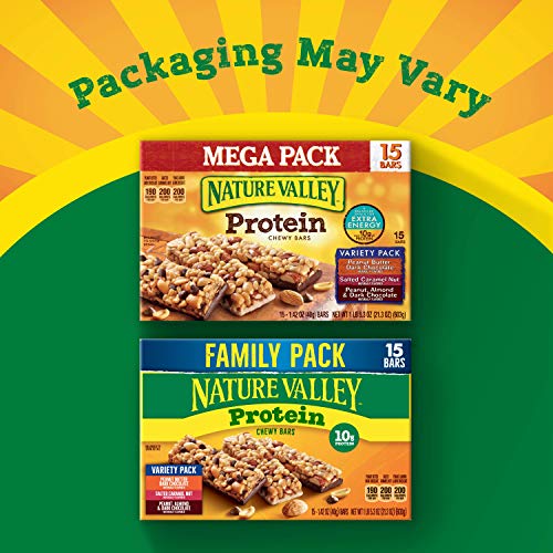 Nature Valley Protein Granola Bars, Snack Variety Pack, Chewy Bars, 15 ct