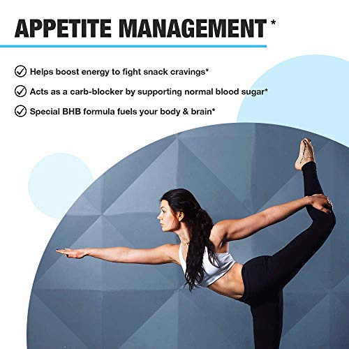 BHB Keto Complete | Support for Your Active Lifestyle | Beta Hydroxybutyrate Fuel | Energy Powder Supplement Capsules for Women & Men | Advanced Formula | Gluten-Free, 3rd-Party Tested | 120 Ct.