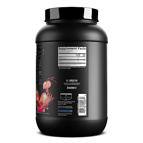 EFX Sports Karbolyn Fuel | Fast-Absorbing Carbohydrate Powder | Carb Load, Sustained Energy, Quick Recovery | Stimulant Free | 37 Servings (Strawberry)