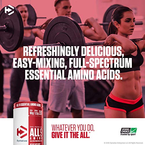 Dymatize All9 Amino with Full Spectrum BCAAs, 10g of Essential Amino Acids Per Serving for Optimal Muscle Protein Synthesis