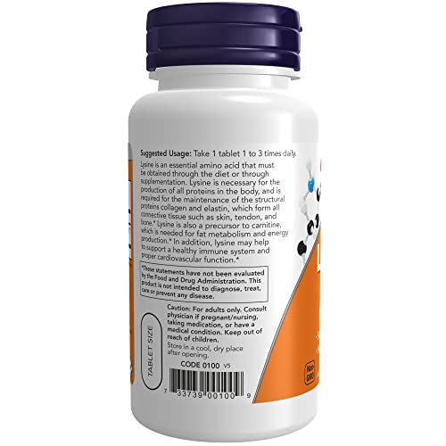 Now Supplements: L-Lysine 500mg - Amino Acid!