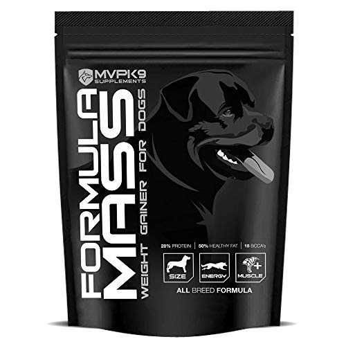 Formula Mass Weight Gainer for Dogs Made in The USA - Helps Increase Weight & Adds Mass on Skinny Dogs