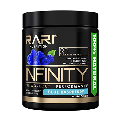 RARI Nutrition Infinity Pre Workout Performance - Pre Workout for Women and Men, High-Performance Energy Powder - 30 Servings - Blue Raspberry