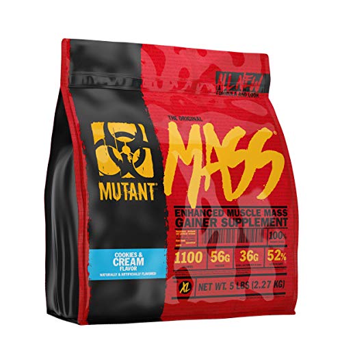 Mutant Mass | Weight Mass Gainer Protein Powder - high Calorie Protein Powder for Mass gain - Cookies and Cream - 5 Pound