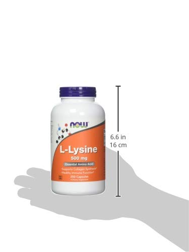 L-lysine 500 mg, 250 Capsules for Weight Loss