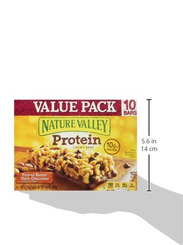 Nature Valley Protein Granola Bars, Peanut Butter Dark Chocolate, 10 ct