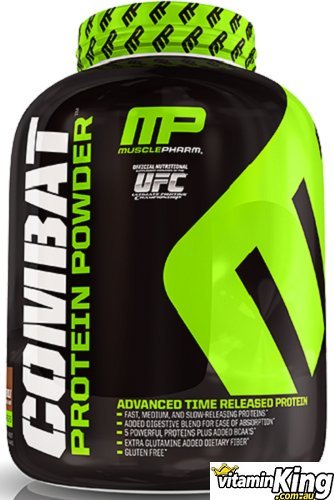 Muscle Pharm Combat Powder Advanced Time Release Protei, Triple Berry, 4-Pound Tub