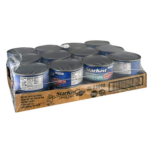 StarKist Chunk Light Tuna in Oil - 12 oz Can (Pack of 24)