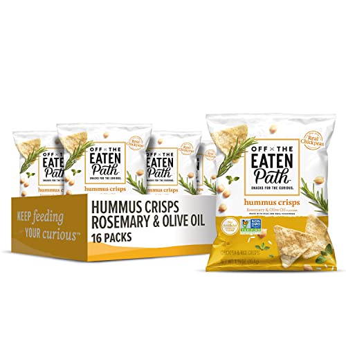 Off The Eaten Path Hummus Chips, Rosemary & Olive Oil, 1.25oz (Pack of 16)