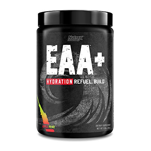 Nutrex Research EAA Hydration | EAAs + BCAA Powder | Muscle Recovery, Strength, Muscle Building, Endurance | 8G Essential Amino Acids + Electrolytes | (Packaging My Vary) 30 Servings