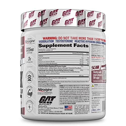 Gat Nitraflex Nutritional Supplement, 300 Gram, DMAA free