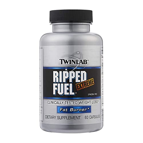 Twinlab Ripped Fuel Extreme - Energy Supplement to Support Weight Management & Muscle Health - 60 Capsules