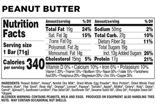 Perfect Bar Original Refrigerated Protein Bar, Peanut Butter