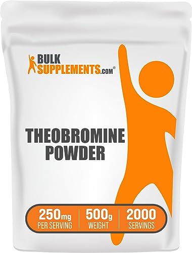 BULKSUPPLEMENTS.COM Theobromine Powder - Theobromine Supplement, Nootropic Supplement - Brain & Energy Support, Gluten Free - 250mg per Servings, 2000 Servings, 500g (1.1 lbs)