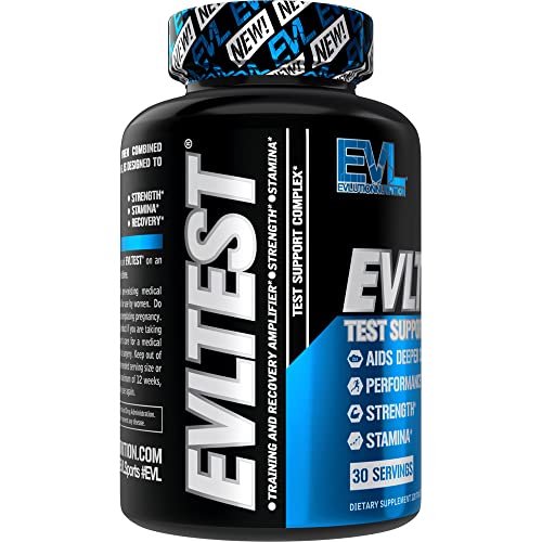 EVL Complete Testosterone Booster for Men - Post Workout Recovery Testosterone Supplement for Men with DIM Plus D Aspartic Acid and Tribulus - EVLTest Estrogen Blocker for Men Post Workout Supplement