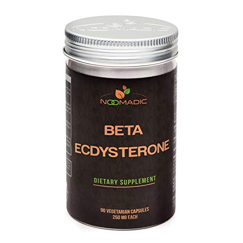 Noomadic Beta-Ecdysterone, 90 Capsules | 250mg Each, May Improve Lean Muscle Mass, Hypertrophy and Recovery.
