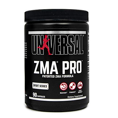 Universal Nutrition ZMA Pro Supplement - Zinc, Magnesium, Vitamin B6 - Nighttime Recovery Aid for Better Sleep - 90 Capsules