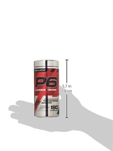 Cellucor P6 Original Enhanced Support for Men, Build Advanced Anabolic Strength & Lean Muscle, Boost Energy Performance, Increase Virility Support, 180 Capsules