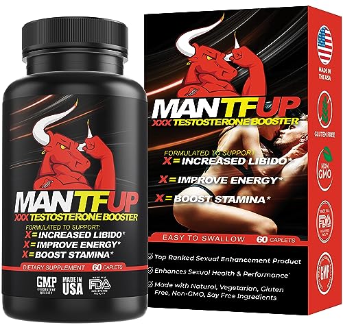 MANTFUP Dynamism Labs Energy T Booster for Men | Natural Enhancement to Boost Sexual Health, Libido, Stamina & Energy | with Horny Goat Weed | Made in USA (1 Month Supply, 60 Caplets)