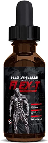 Flex Wheeler Signature Series Flex-T, Testosterone Support for Men, Made with Taxadrol, Preworkout Bodybuilding Supplement For Extra Energy, Strength & Performance, Liquid T Support (60 Servings)
