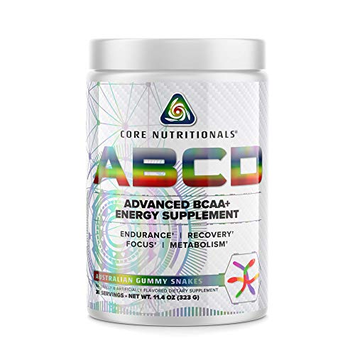 Core Nutritionals Platinum ABCD Advanced BCAA Energy Supplement, Improves Endurance, Recovery, and Focus 30 Servings