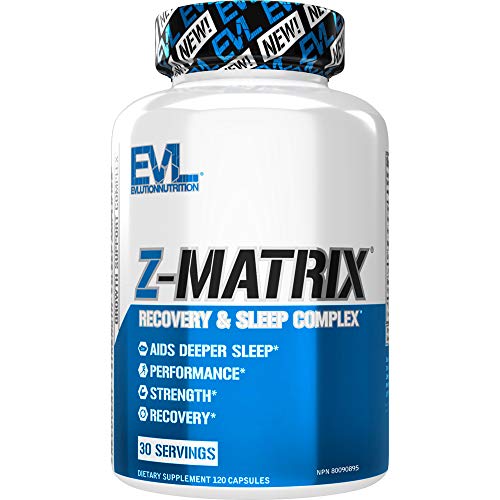 Magnesium and Zinc Post Workout Supplement - ZMatrix Zinc Magnesium Aspartate Muscle Recovery Supplement for Nighttime Support and Muscle Health - EVL Post Workout Recovery Bodybuilding Supplement