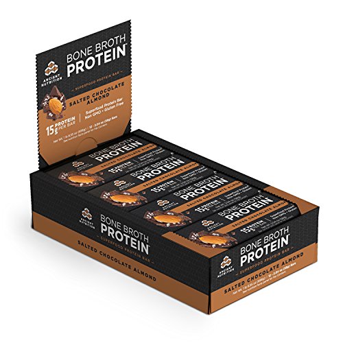 Ancient Nutrition Bone Broth Protein Superfood Bars, 12 Count Box