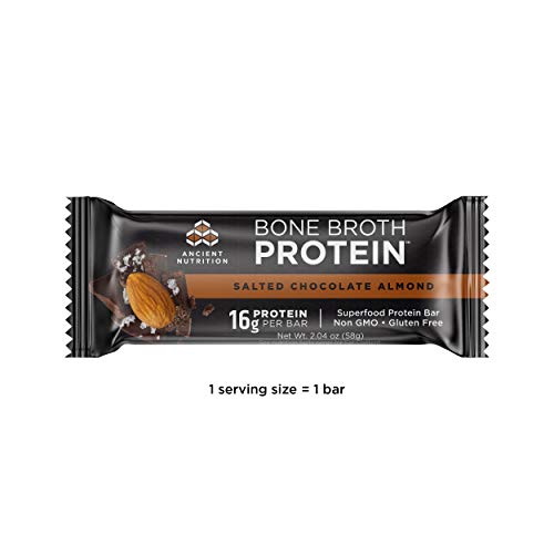 Ancient Nutrition Bone Broth Protein Superfood Bars, 12 Count Box