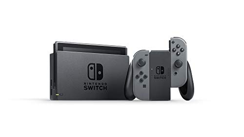 Black Nintendo Switch V2 Console with Gray Joy Cons