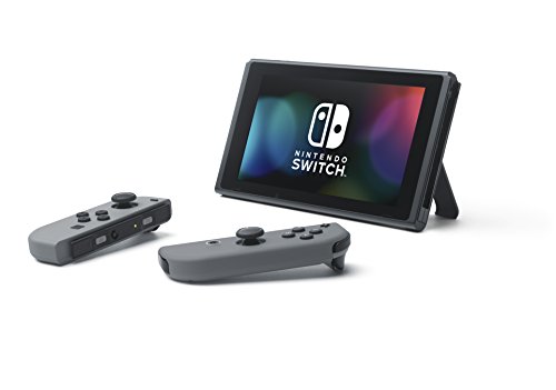 Black Nintendo Switch V2 Console with Gray Joy Cons