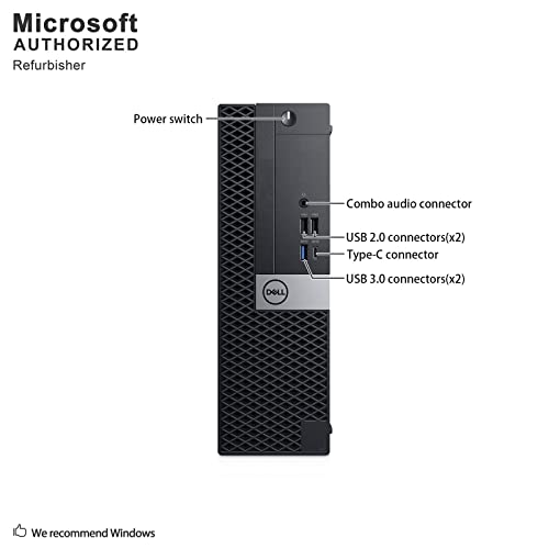 Dell Optiplex 7050 SFF Desktop PC Intel i7-7700 4-Cores 3.60GHz 32GB DDR4 1TB SSD WiFi BT HDMI Duel Monitor Support Windows 10 Pro Excellent Condition(Renewed)