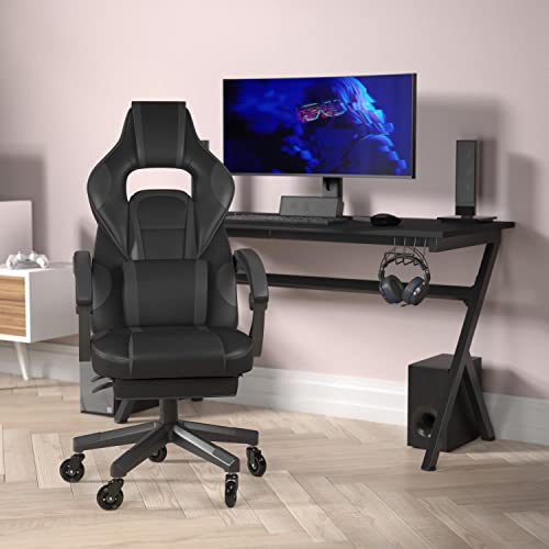 X40 Gaming Chair with Reclining Back/Arms, Roller Wheels