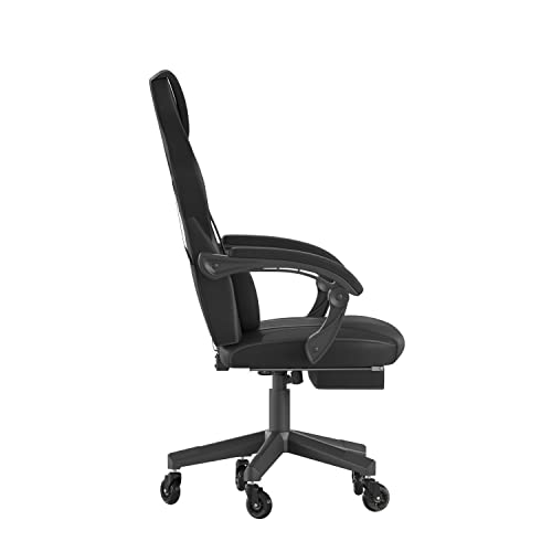 X40 Gaming Chair with Reclining Back/Arms, Roller Wheels