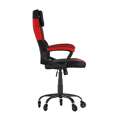 Ergonomic Gaming Chair - Adjustable Black/Red Design - 360° Swivel