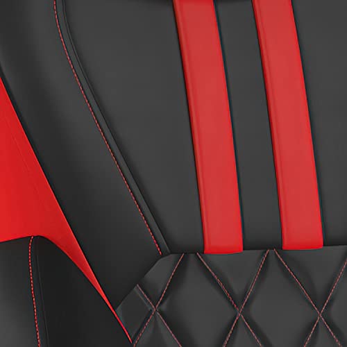 Ergonomic Gaming Chair - Adjustable Black/Red Design - 360° Swivel