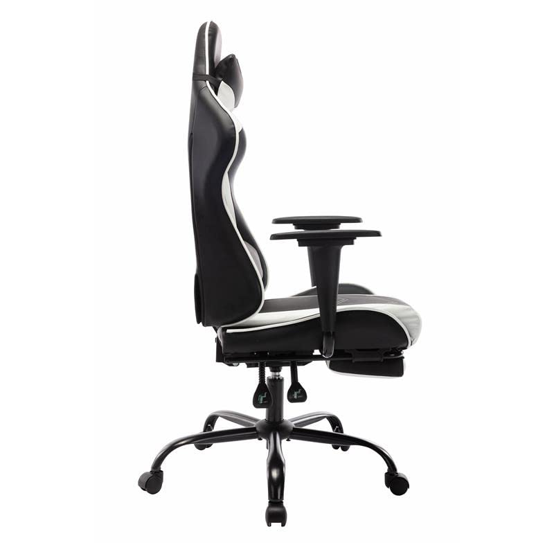 Lilo Modern White Gaming Chair - Faux Leather