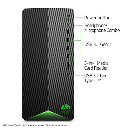 HP Gaming Desktop Computer, Intel i5, GTX 1650