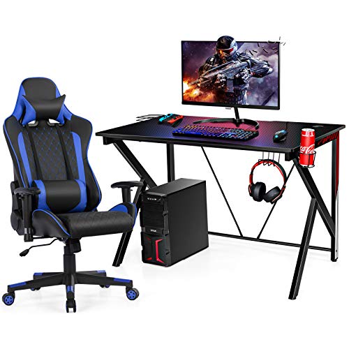 Tangkula Gaming Desk and Chair Combo Set