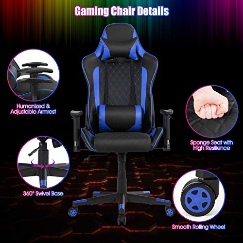 Tangkula Gaming Desk and Chair Combo Set