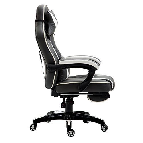 Cherry Tree Furniture Gaming Swivel Chair with Footrest