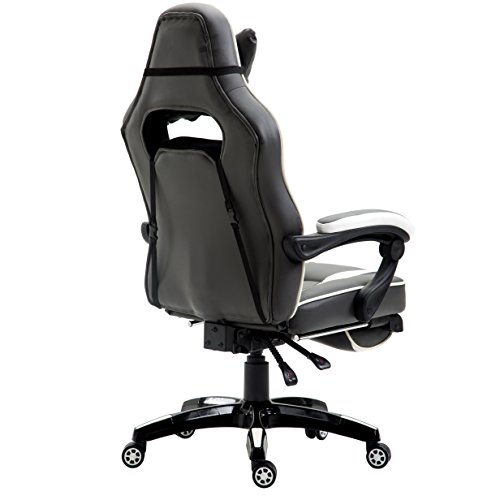 Cherry Tree Furniture Gaming Swivel Chair with Footrest