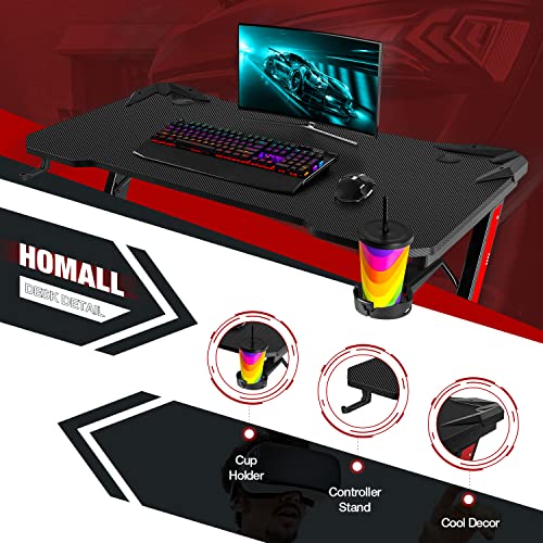Homall Racing Chair and Z Shaped Gaming Desk