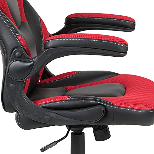 Black Gaming Desk & Red/Black Racing Chair Bundle