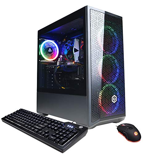 CYBERPOWERPC Gaming PC, i3-12100F, RX 6500 XT