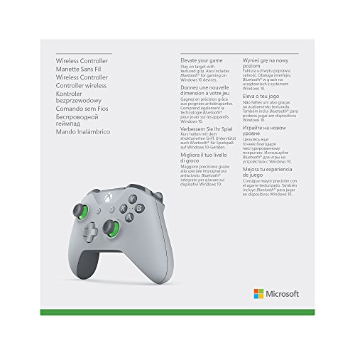 Grey/Green Xbox One Microsoft Wireless Controller