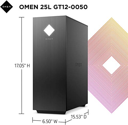 HP OMEN 25L Gaming Desktop, RTX 3060, Ryzen 7
